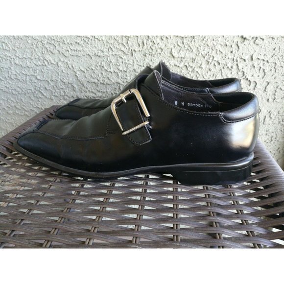 DONALD J PLINER Black Leather Monk Buckle‎ Strap Dress Shoes Men 8M main image 9